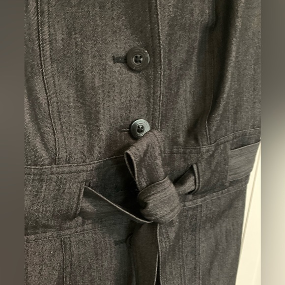 Calvin Klein Denim button dress with a belt size 4 - Picture 2 of 7